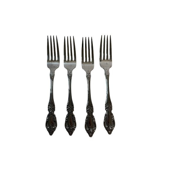 Kitchen Oneida Raphael Lot Of 4 Dinner Forks Distinction Deluxe Stainless Flatware Poshmark